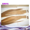 Hot sale 100% real human hair brazilian straight tape hair extension