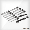2015 Newest beauty 10 in 1 Interchangeable Hair Curling Wands hair curler gold curling iron