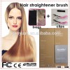 korea design electric hair straightening brush lcd display Hair Straightening comb iron hair straigh