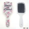 factory cheap custom cushion big square paddle plastic handle hair brush