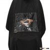 Salon Hairdressing Apron Wrap Black Hair Cutting Cape Barber Gown Styling Tools With Phone Viewing W