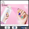 Spray on your nail varnish use after base coat gassy type quicky dry spray nailpolish no label
