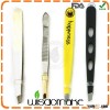 Professional manufacturer esd eyebrow vetus tweezers disposable medical Slant tip stainless steel ey