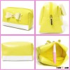 Cheap leather travel cosmetic bag, women toiletry bag, professional cosmetic makeup bag