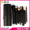 12 pcs Goat Hair Make up Brush Set with Cup Holder