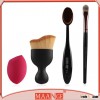 MAANGE 4pcs oval makeup brush & puff tool set makeup brush kits