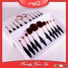 MSQ 10pcs top synthetic hair rose gold oval makeup brush set