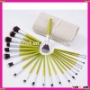 Baoli 23pcs synthetic hair professional green makeup brush set private label
