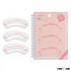 Kinepin 3 PCS Eyebrow Stencil Makeup Brow Drawing Guide Shaping Templates Kit