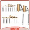 2016 hot !! Custom Logo 10pcs oval makeup brush set with toothbrush style