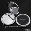 Custom metal compact mirror / cosmetic mirror / pocket mirror with epoxy sticker