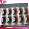 Free samples custom private label human hair cheap sale colorful false eyelashes