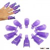 2016 Hot Sale Professional Plastic Nail Art UV Gel Polish Remover Wrap Soak Off Cleaner Cap Clip
