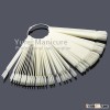 Hotselling nail display tool 50 tips clear natural fan shape plastic color chart nail