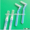 Disposable cleaning rubber handle toothbrushes interdental brushes with soft handle feel