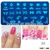 Most popular custom design plastic nail art stamping plates wholesale price