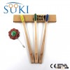 Top quality 100% Biodegradable Environmental Charcoal Bamboo Toothbrush natural bamboo handle hotel