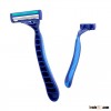Seahorse 3 Hot sale triple blades disposable system shaving razor with lubricant stripe for hot