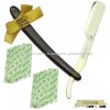 Eltra Global Open Cut Throat Shavette (Stainless Steel 6") with 10 Disposable Single Edge Blade