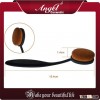 10PC/Set Pro Toothbrush Shaped Eyebrow Foundation Power Face Eyeliner Lip Oval Cream Puff Brushes To
