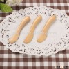 Wooden knife for facial mask flat cosmetic spatula butter knife