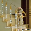 Jingyage custom modern new designs crystal stair balusters home stair decoration railing crystal bal