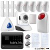IOS Android App store smart auto dial wireless WIFI GSM home security IP camera alarm system