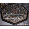 Marble Stone Inlay Dining Table Top, Pietra Dura Stone Inlay Dining Table Top