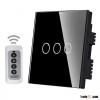UK Standard network touch wall switch , 1 Gang/2 gang/3 gang 5mm Crystal Glass Panel Sensor light Sw