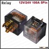 Integrate Waterproof Relay Transparent Heavy Duty Relay 12V 100A With 5pins DC relay