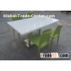 Customized Artificial Marble Chairs And Tables For Cafe