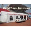 Aluminum Wind Resistant Small Clear Span Tent 6m x 15m , PVC Fabric Wall Tent