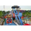 Big Snake Water Slide Water Park Equipment , Customized Fiberglass Water Slides