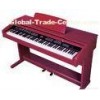 Melamine Shell Red 88 Key Digital Piano , Electronic Keyboard Piano
