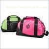 Ladies Wasabi / Pink Front Zippered Pocket Personalized Sports Bag Side Grab Handle