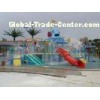 Swimming Pool Kids Water Playground With Customized Water slide and water toys