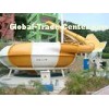 Aqua Park Equipment Fiberglass Water Slides , 19m Height Waterpark Super Bowl For 2 People