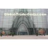 Heat Proof Bended / Curved Tempered Glass 10mm For Curtain Wall