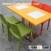 Modern Design Solid Surface Cafeteria Artificial Stone Dining Tables