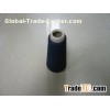 Black Dyed Recycled Spun Polyester Yarn for Ne 16/1- Ne 40/1