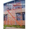 High Quality Painted Steel H Frame Scaffolding System , Professional Tower Scaffold