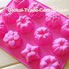 Pink nice silicone cake mold for Christmas day
