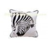 18" Zebra Print Decorative Pillow Fabric , 100% Cotton Fiber Fill Pillow