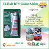 Waterproof clear RTV silicone sealant for glass , metal , fabric