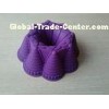 Novelty 9 In Flower Silicone Cake Mould With Embossed Logo For Kitchen