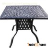 Cast Aluminum Square Dining Table