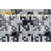 Unique White And Black 8mm Broken Glass Mosaic Tile Mix Stainless Steel