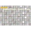 Anti - Oxidant Small Square Glass Chip Mosaic Tile For Bathroom Floor