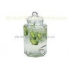 Eco - friendly 4.2L glass drinks dispenser with tap for bar & wedding