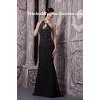 Luxurious Halter Mermaid Black Evening Dresses Long Prom Dress With Beads